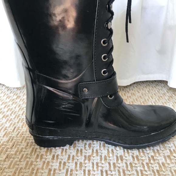 BCBG Lace Up Willis Rain Boots-7 - Picture 11 of 14